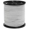 vidaXL Bungee Kuminauhat 4 mm Musta ja Valkoinen PP ja kumi
