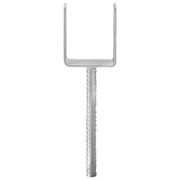 vidaXL Aita-ankkurit 6 kpl hopea 8x6x30 cm galvanoitu teräs