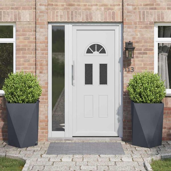 vidaXL Kukkalaatikko 2 pcs Antrasiitti 50 x 50 x 75 cm Ter&auml;s