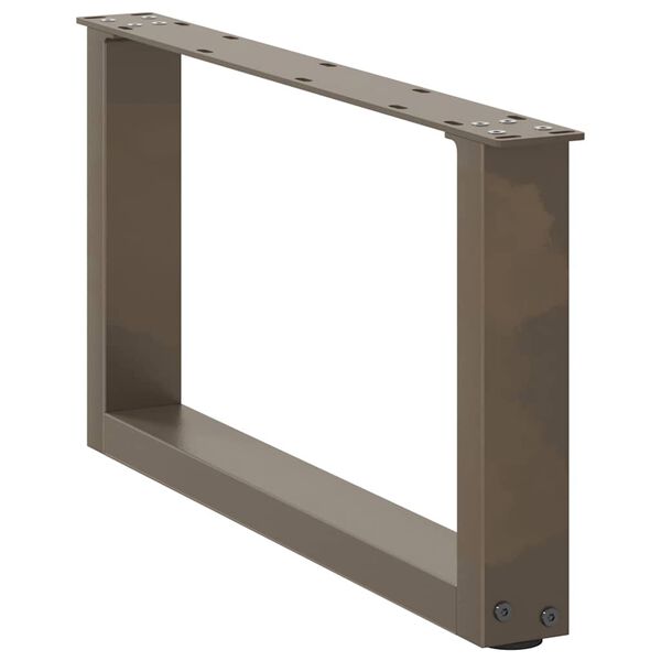 vidaXL Sohvap&ouml;yd&auml;n jalat U-muotoiset 2 kpl Luonnonv&auml;rinen ter&auml;s 70x(30-31) cm Ter&auml;s