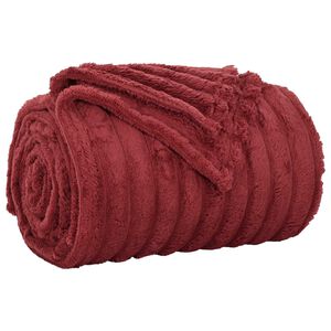 vidaXL Heittopeitto Bordeaux punainen 150 x 130 cm 0.51 kg Fleese