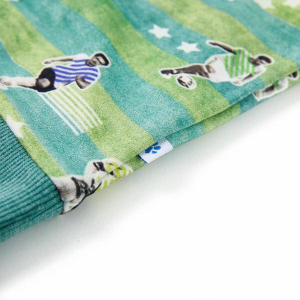 Lasten collegepaita meleerattu vaaleanvihre&auml; 116