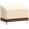 vidaXL 2-istuttava Penkinsuoja beige 132x71x56/81 cm 600D Oxford