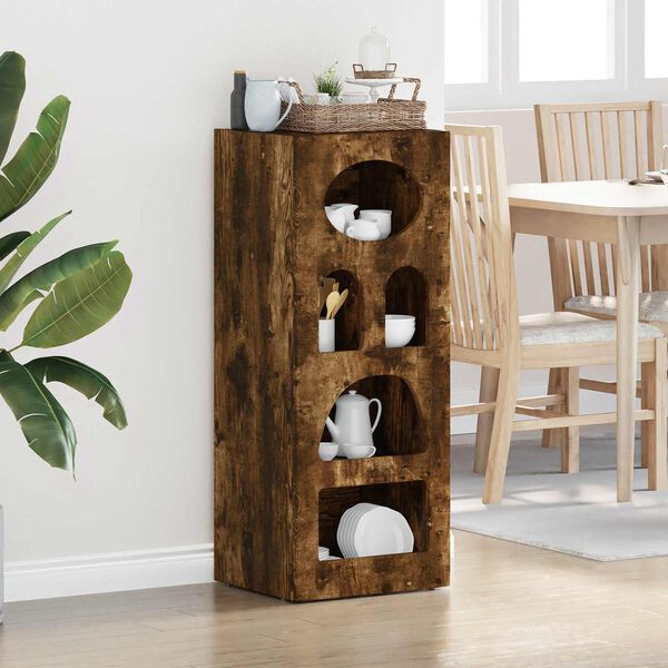 vidaXL Sivup&ouml;yt&auml; Savup&auml;hkin&auml; 40 x 35 x 100,5 cm Tekninen puu