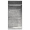 vidaXL Vaatekaappi betoninharmaa 100x50x200 cm lastulevy