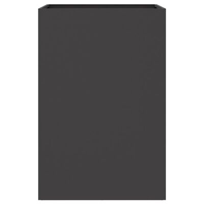 vidaXL Kukkalaatikko musta 52x48x75 cm kylmävalssattu teräs