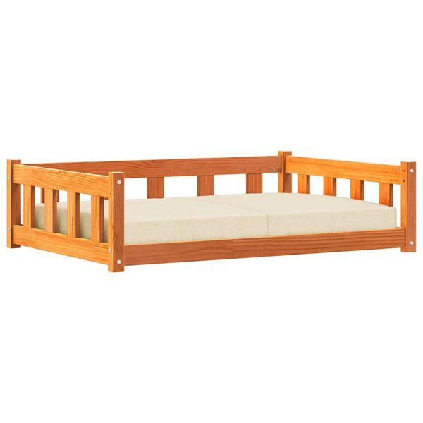 vidaXL Koiran Peti Vaha ruskea 100 x 70 x 28 cm Massiivinen m&auml;nty