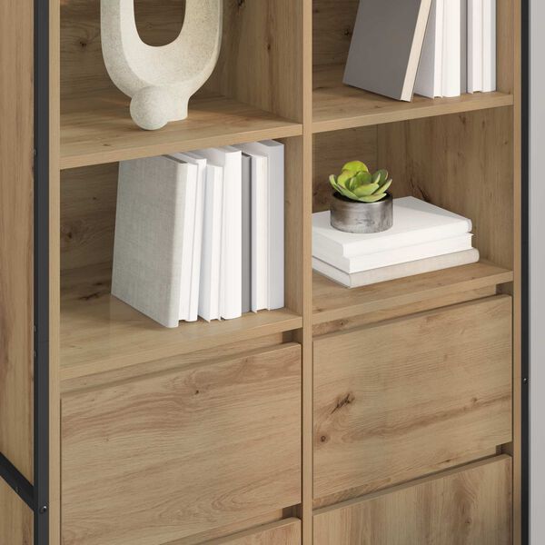 vidaXL Sivup&ouml;yt&auml; 2 pcs Taidekoivu 81 x 36 x 150.5 cm Tekninen puu