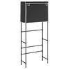 vidaXL S&auml;ilytyshylly pesukoneen ylle 2 tasoa musta 71x29,5x170,5 cm