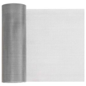 vidaXL Verkkoruudun 20 x 500 cm 30 Mesh Ruostumaton ter&auml;s 201 Hopea