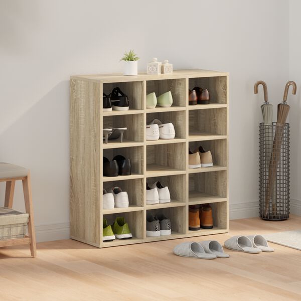 vidaXL Kenk&auml;kaappi Sonoman tammi 77,5 x 30 x 83,5 cm Tekninen puu