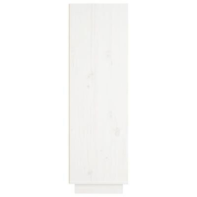vidaXL Kaappi valkoinen 37x34x110 cm täysi mänty