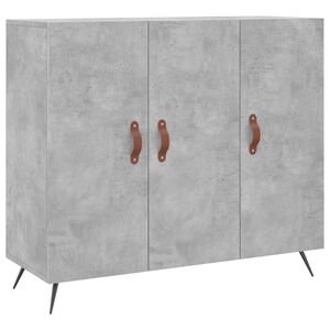 vidaXL Senkki betoninharmaa 90x34x80 cm tekninen puu