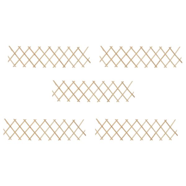 vidaXL Ristikkoaidat 5 kpl kuusipuu 180x30 cm