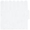 vidaXL H&ouml;yhen laatta 10 pcs valkoinen 30 x 30 cm Polyuretaani ja PET