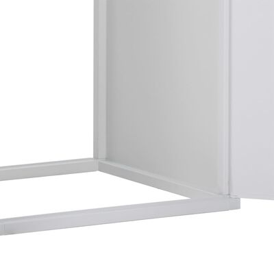 vidaXL Pesukonekaappi valkoinen 68,5x64,5x88 cm PVC