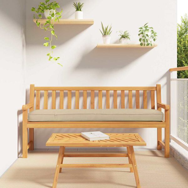 vidaXL Lautatyyny Beige 180 x 40 x 8 cm Oxford-kangas