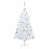 vidaXL Tekojoulukuusi palloilla esivalaistu valkoinen 210 cm PVC
