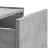 vidaXL Seinäkiinnitettävät yöpöydät 2 kpl betoninharmaa 45x30x35 cm