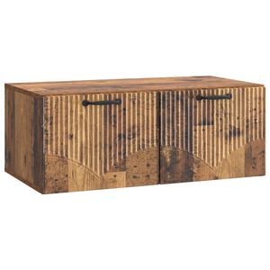 vidaXL Sein&auml;lle asennettava TV-kaappi Vanha puu 78,5 x 41 x 30 cm