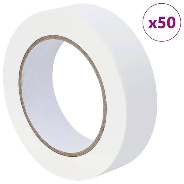 vidaXL Maalaustelat 50 pcs Valkoinen 30mm x 50m Paperi