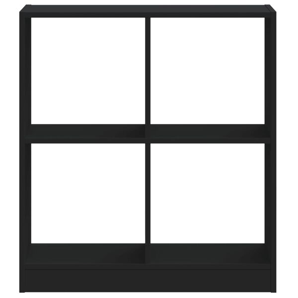 vidaXL Kirjahylly musta 68,5x32x75 cm tekninen puu