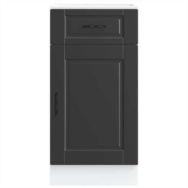 vidaXL Keitti&ouml;n pohjakaappi&nbsp;Porto musta suunniteltu puu