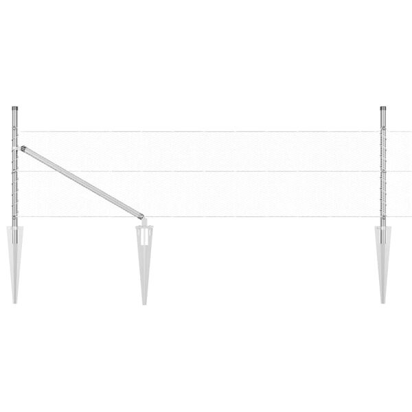 vidaXL Aitalatu Hopea 50 x 0,4 m (13 mm verkko) Ter&auml;s