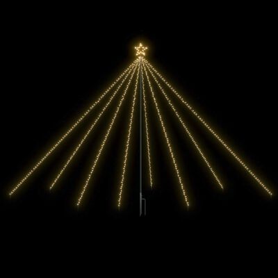 vidaXL Joulukuusen valot sisä-/ulkokäyttöön 576 LED-valoa 3,6 m