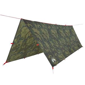 vidaXL Camping Tarp Camouflage 406x306 cm Vedenpit&auml;v&auml;