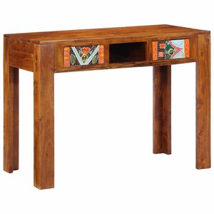 vidaXL Kirjoitusp&ouml;yt&auml; laatikon kanssa Ruskea 100 x 50 x 75 cm