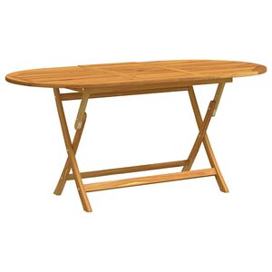 vidaXL Kokoontaittuva puutarhap&ouml;yt&auml; 160x85x75 cm t&auml;ysi eukalyptuspuu