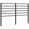 vidaXL Metallinen vaihtop&auml;&auml;ty musta 120 cm