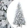 vidaXL Tekojoulupuu Saranallisilla Oksilla Lumen Pintamaalattu 240 cm