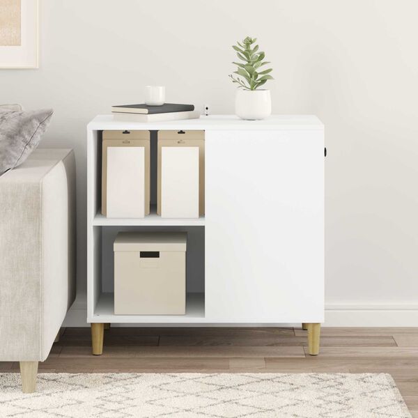 vidaXL Kissatalo Valkoinen 72 x 42.5 x 70 cm Tekninen puu