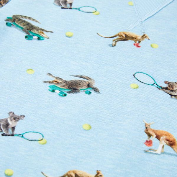 Lasten collegepaita meleerattu vaaleansininen 104