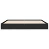vidaXL S&auml;ngynrunko musta 140x190 cm tekninen puu