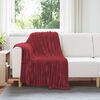 vidaXL Heittop&auml;&auml;llys 6 pcs Bordeaux punainen 150 x 130 cm Fleese