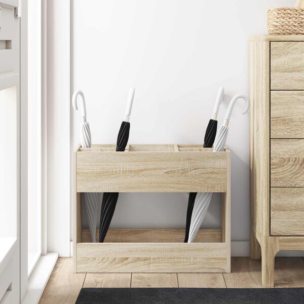 vidaXL Aurinkovarjojalusta Sonoman tammi 65 x 24 x 50 cm Tekninen puu