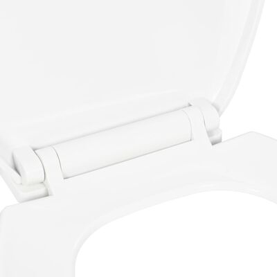vidaXL Soft-close WC-istuin pikakiinnityksellä valkoinen