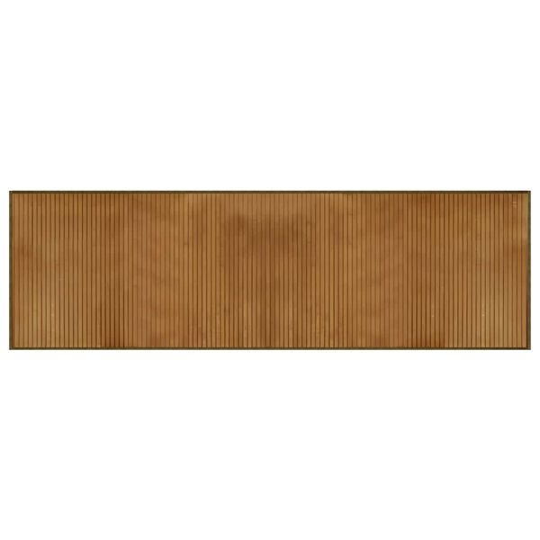 vidaXL Matto suorakaide ruskea 60x200 cm bambu