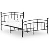 vidaXL S&auml;ngynrunko musta metalli 200x200 cm