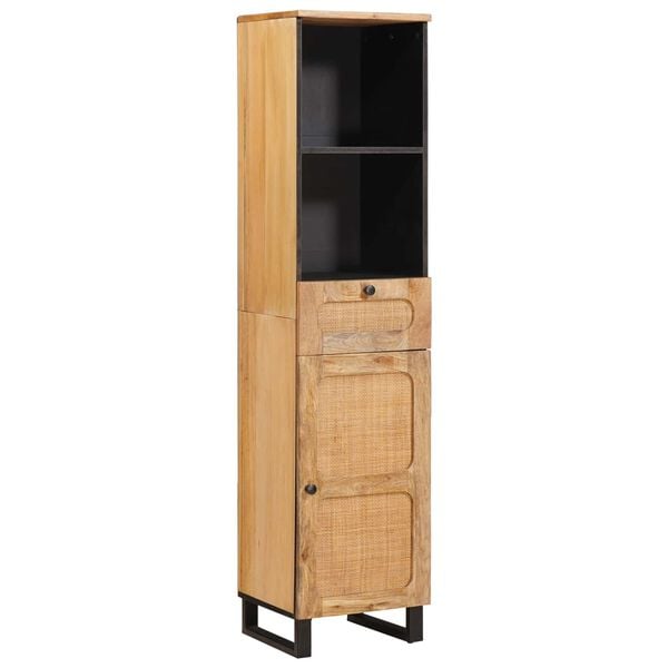 vidaXL Kylpyhuoneen setit hyllyllä Luonnollinen Kiinteä mango puu