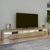 vidaXL TV-taso LED-valoilla Sonoma-tammi 260x36,5x40 cm