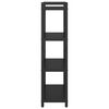 vidaXL Kirjahylly Musta tammi. 80 x 30 x 120 cm Tekninen puu