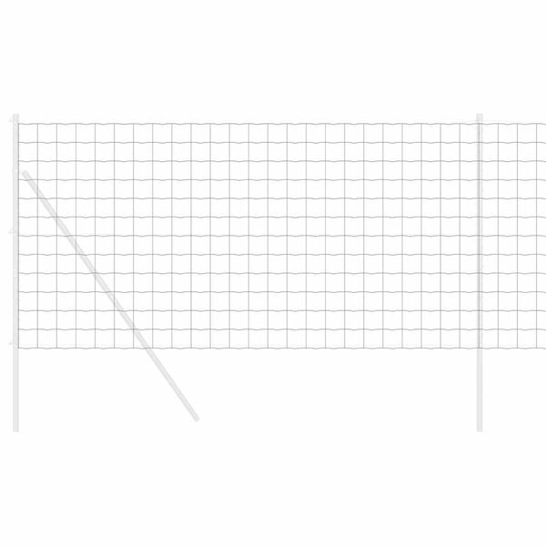 vidaXL Kuusikulmainen aita Hopea 1 x 10 m Galvanoitu ter&auml;s