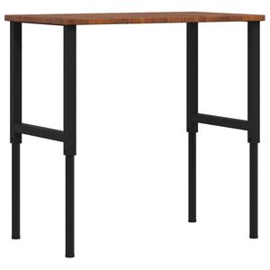 vidaXL Ty&ouml;penkki t.ruskea 100x60x(71,5-98) cm t&auml;ysi tammi suorakaide