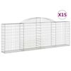 vidaXL Kaarevat kivikorit 15 kpl 300x30x100/120 cm galvanoitu rauta