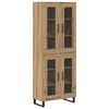 vidaXL Korkea kaappi 2 pcs Artisan tammi 69,5 x 34 x 180 cm