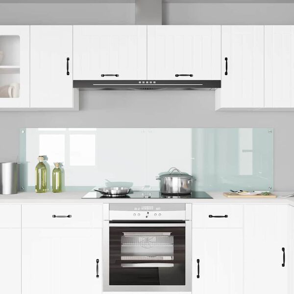 vidaXL Keittiön suojapaneeli 2 pcs Valkoinen 100 x 50 cm